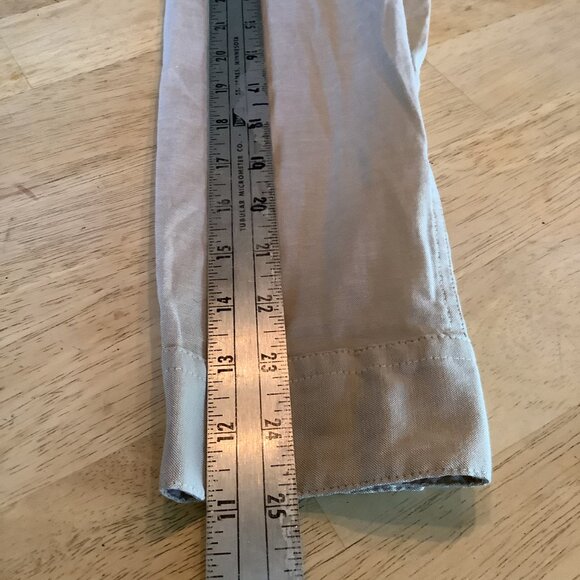 Howler Bros Gaucho Snapshirt Medium Frigates Pearl Snap Buttons Beige Khaki - Picture 5 of 5